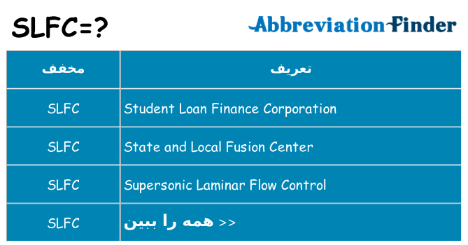 چه slfc برای ایستادن؟