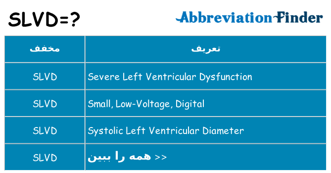 چه slvd برای ایستادن؟