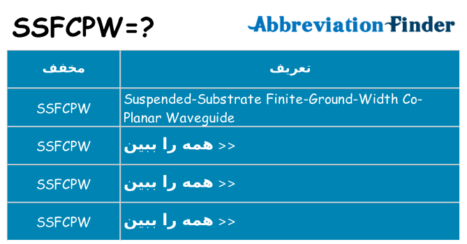 چه ssfcpw برای ایستادن؟