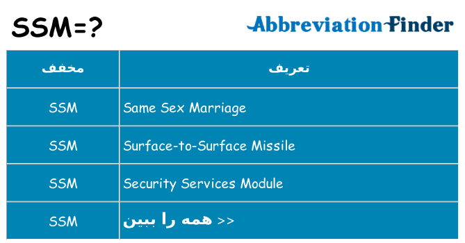 چه ssm برای ایستادن؟