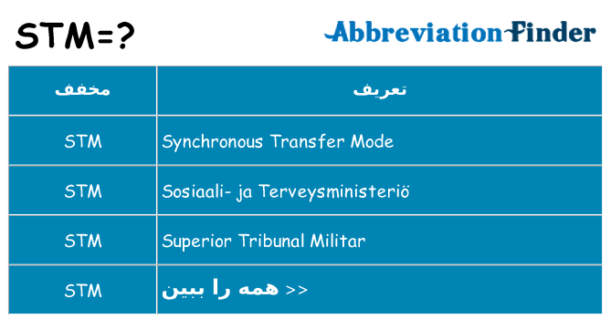 چه stm برای ایستادن؟