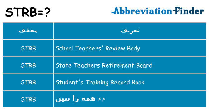 چه strb برای ایستادن؟