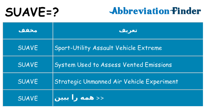چه suave برای ایستادن؟