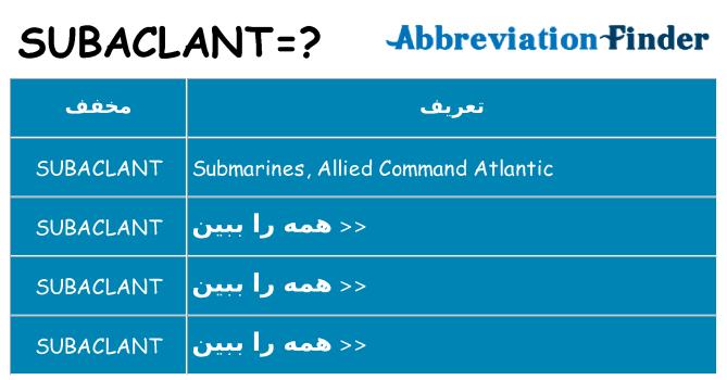 چه subaclant برای ایستادن؟