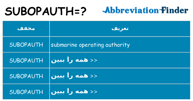 چه subopauth برای ایستادن؟