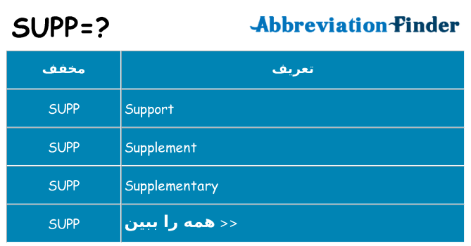 چه supp برای ایستادن؟