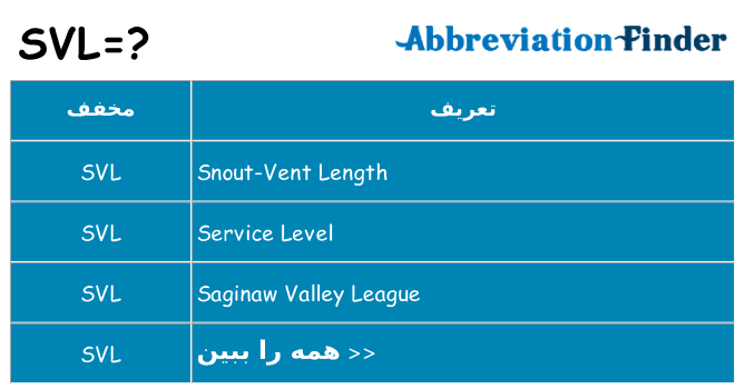 چه svl برای ایستادن؟