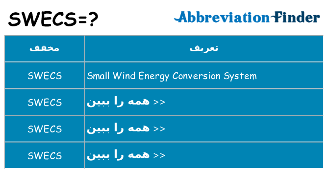 چه swecs برای ایستادن؟
