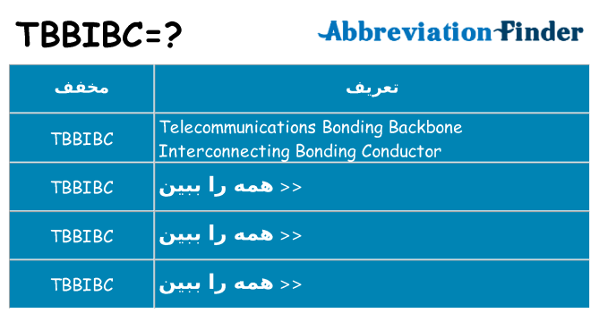 چه tbbibc برای ایستادن؟