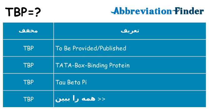 چه tbp برای ایستادن؟