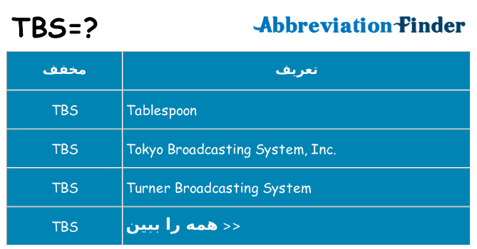 چه tbs برای ایستادن؟