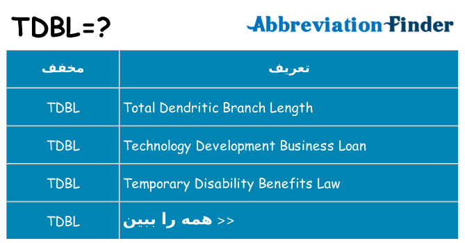 چه tdbl برای ایستادن؟