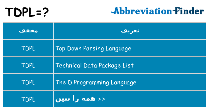 چه tdpl برای ایستادن؟