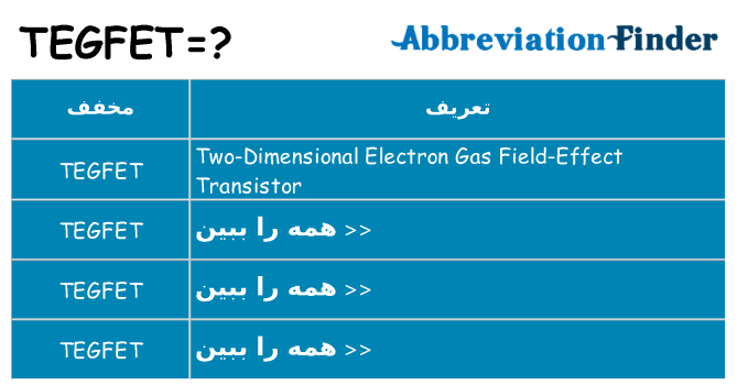 چه tegfet برای ایستادن؟