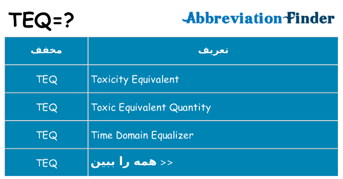 چه teq برای ایستادن؟