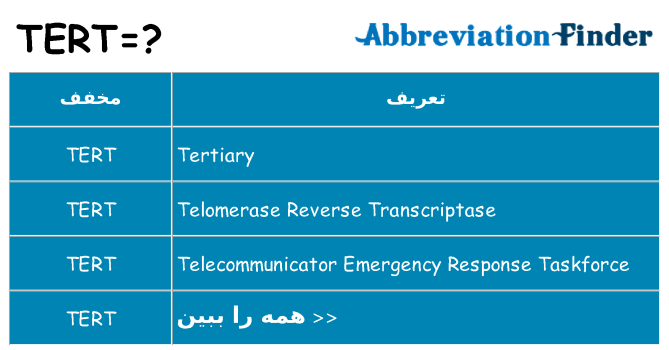 چه tert برای ایستادن؟