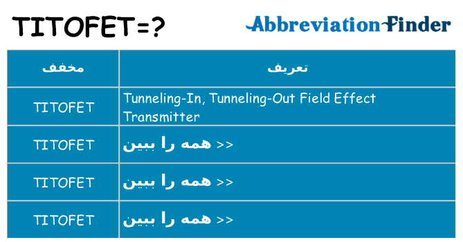 چه titofet برای ایستادن؟