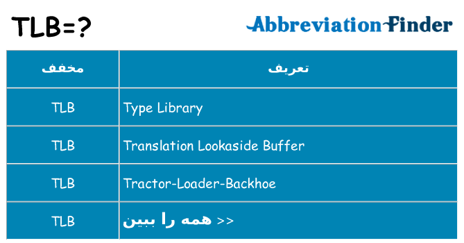 چه tlb برای ایستادن؟