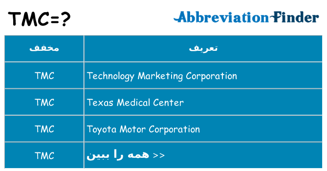 چه tmc برای ایستادن؟