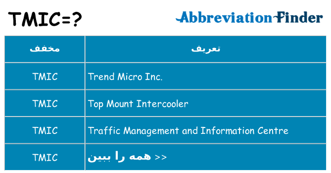 چه tmic برای ایستادن؟