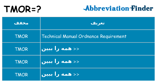 چه tmor برای ایستادن؟