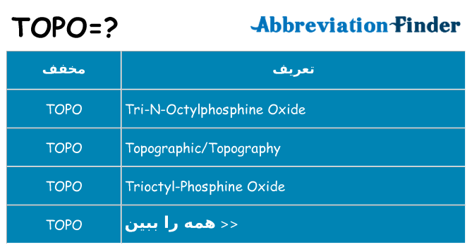 چه topo برای ایستادن؟