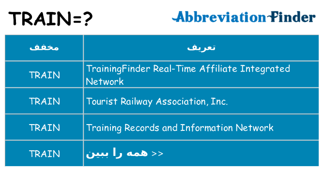چه train برای ایستادن؟