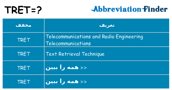 چه tret برای ایستادن؟