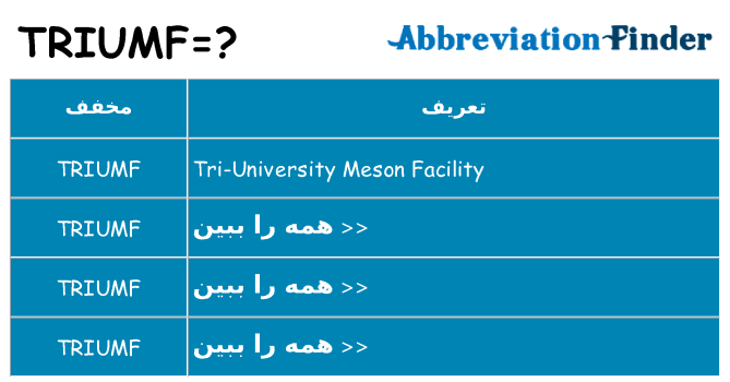 چه triumf برای ایستادن؟