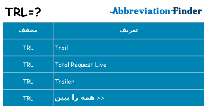 چه trl برای ایستادن؟