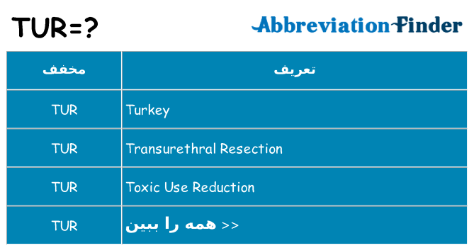 چه tur برای ایستادن؟
