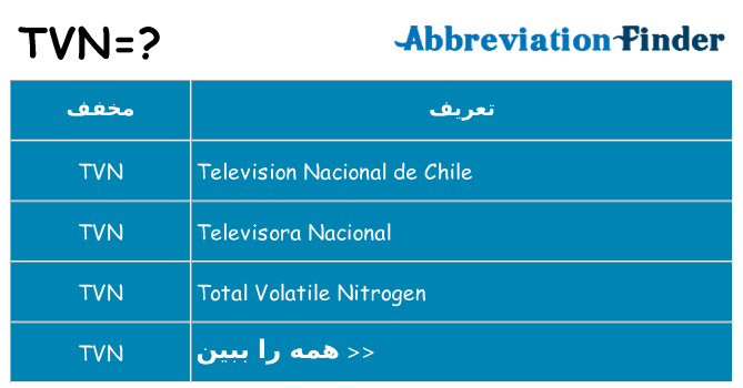 چه tvn برای ایستادن؟