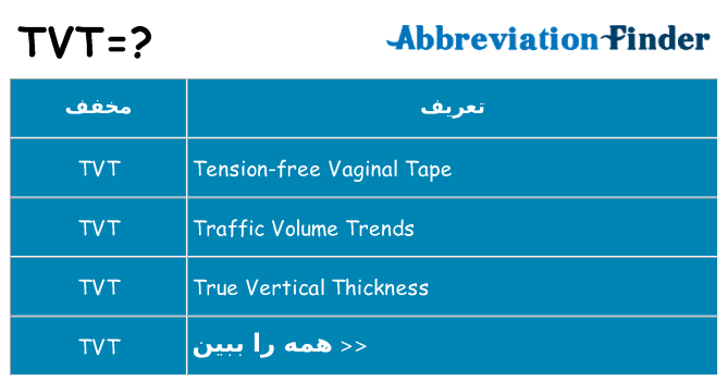 چه tvt برای ایستادن؟