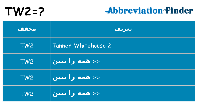 چه tw2 برای ایستادن؟