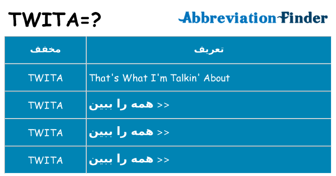 چه twita برای ایستادن؟