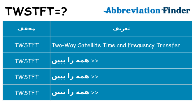 چه twstft برای ایستادن؟
