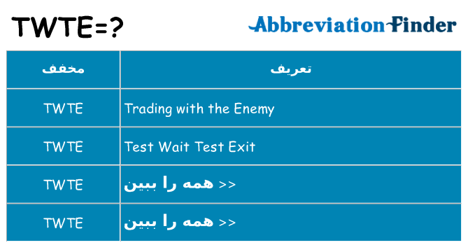 چه twte برای ایستادن؟