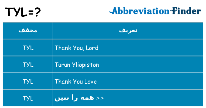 چه tyl برای ایستادن؟