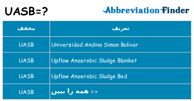 چه uasb برای ایستادن؟