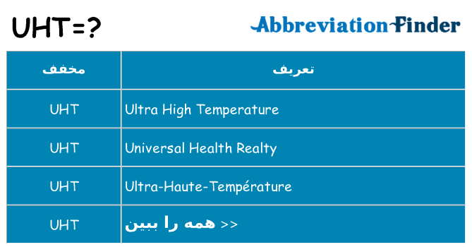 چه uht برای ایستادن؟