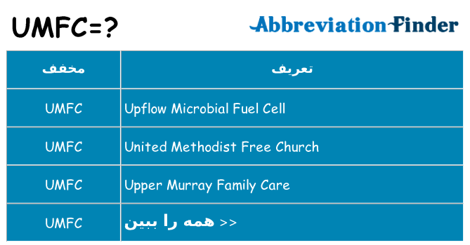 چه umfc برای ایستادن؟