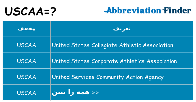 چه uscaa برای ایستادن؟