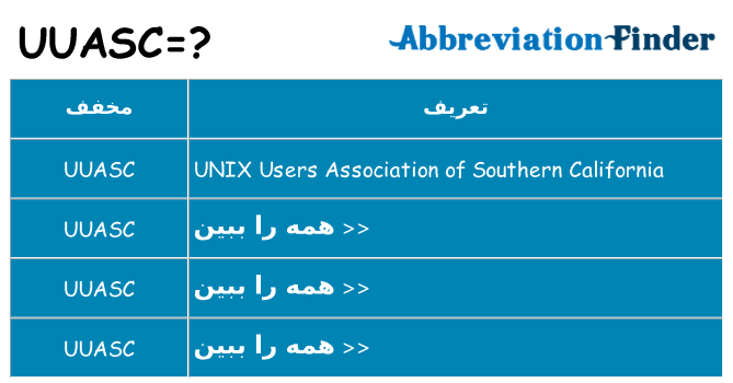 چه uuasc برای ایستادن؟