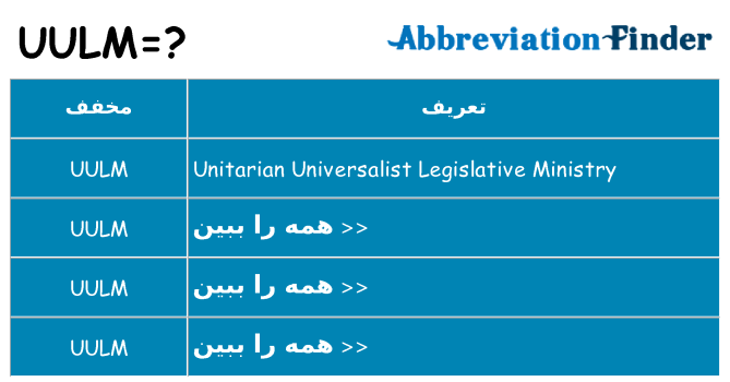 چه uulm برای ایستادن؟