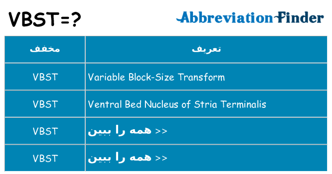 چه vbst برای ایستادن؟