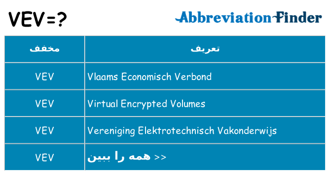 چه vev برای ایستادن؟
