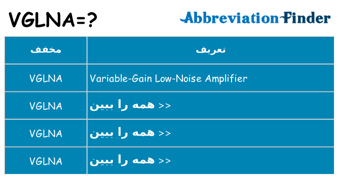 چه vglna برای ایستادن؟