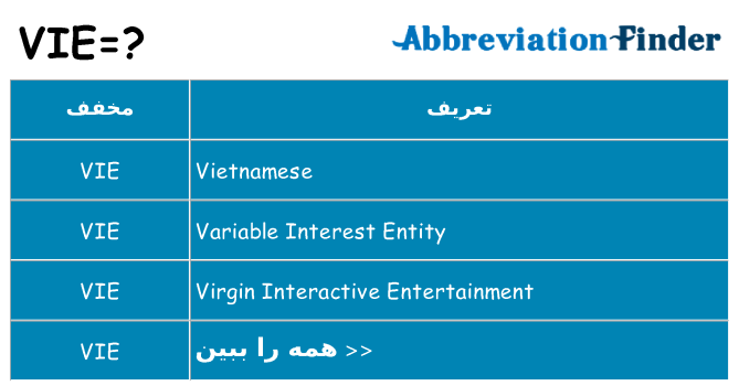 چه vie برای ایستادن؟