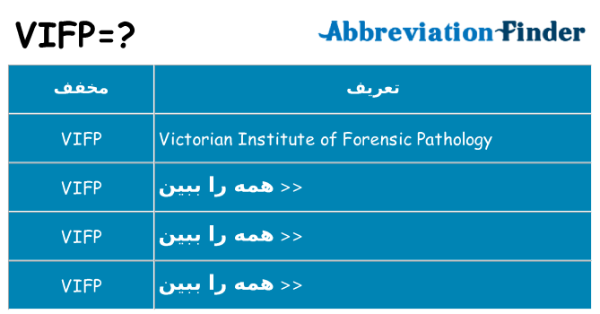 چه vifp برای ایستادن؟