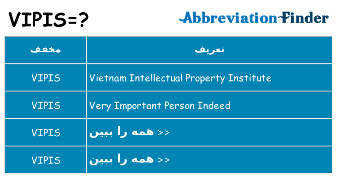 چه vipis برای ایستادن؟